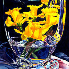 Схема вышивки «Цветы в хрустале.»