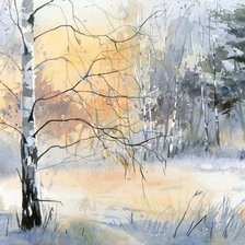 Схема вышивки «зима»