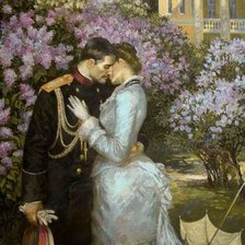 Схема вышивки «СЕРИЯ "ДВОРЯНСКАЯ УСАДЬБА".  СВИДАНИЕ»