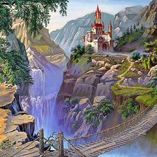 Схема вышивки «Замок»