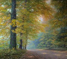 Схема вышивки «лес»