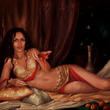 Схема вышивки «Девушка 2»