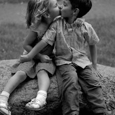 Схема вышивки «Первый поцелуй»