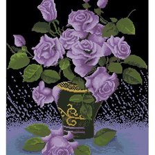 Схема вышивки «розы»