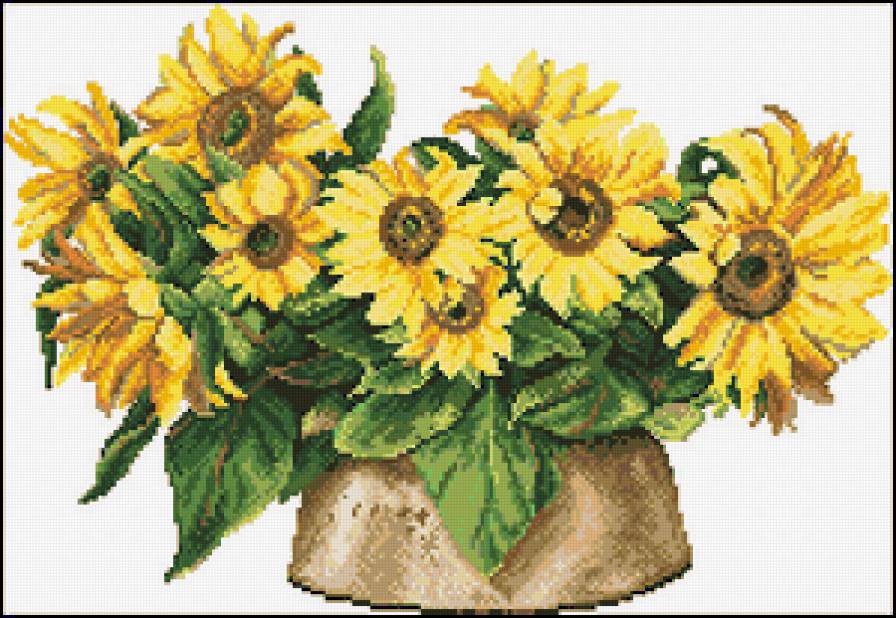 №101379 - букет, ваза, цветы - предпросмотр