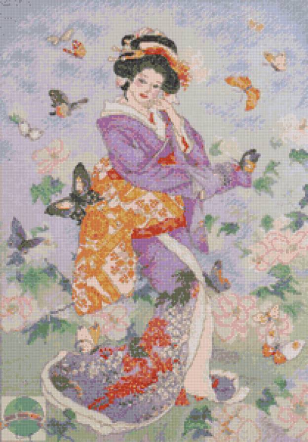 №101416 - гейша, восток, девушка, женщина - предпросмотр