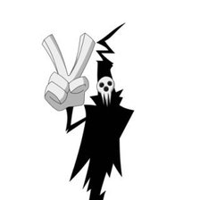 Схема вышивки «шинигами сама ^^»