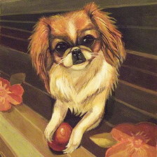 Схема вышивки «собачка»