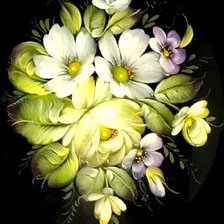 Схема вышивки «цветы»