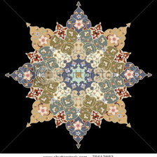 Схема вышивки «подушка с восточным узором»