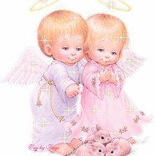 Схема вышивки «ангелочки ))»