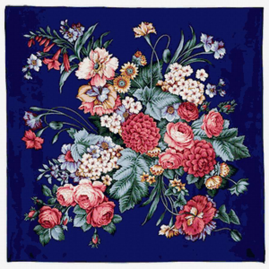 Скатерть - салфетка, скатерть, цветы - предпросмотр