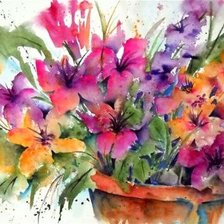 Схема вышивки «акварель»