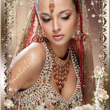 Схема вышивки «Девушка»