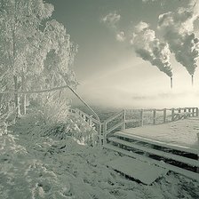 Схема вышивки «зима»