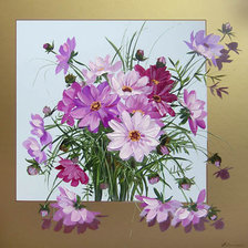 Схема вышивки «космея»