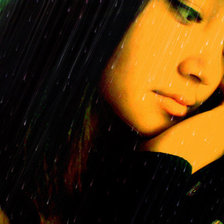 Схема вышивки «грустная девушка»