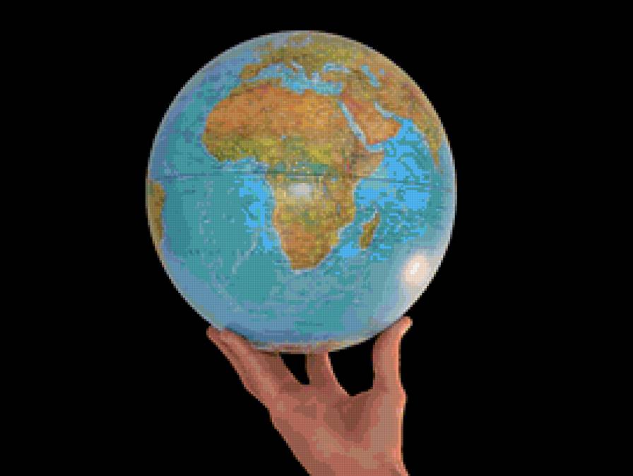 Мир в твоих руках - глобус, шар, мир, рука - предпросмотр