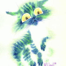 Схема вышивки «Серия "Интересные кошки"»