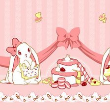 Схема вышивки «кролики»