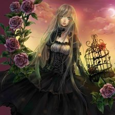 Схема вышивки «аниме лоли»