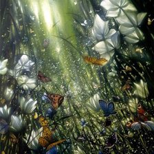 Схема вышивки «Бабочки»