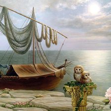 Схема вышивки «Берег моря»