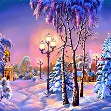 зимний вечер