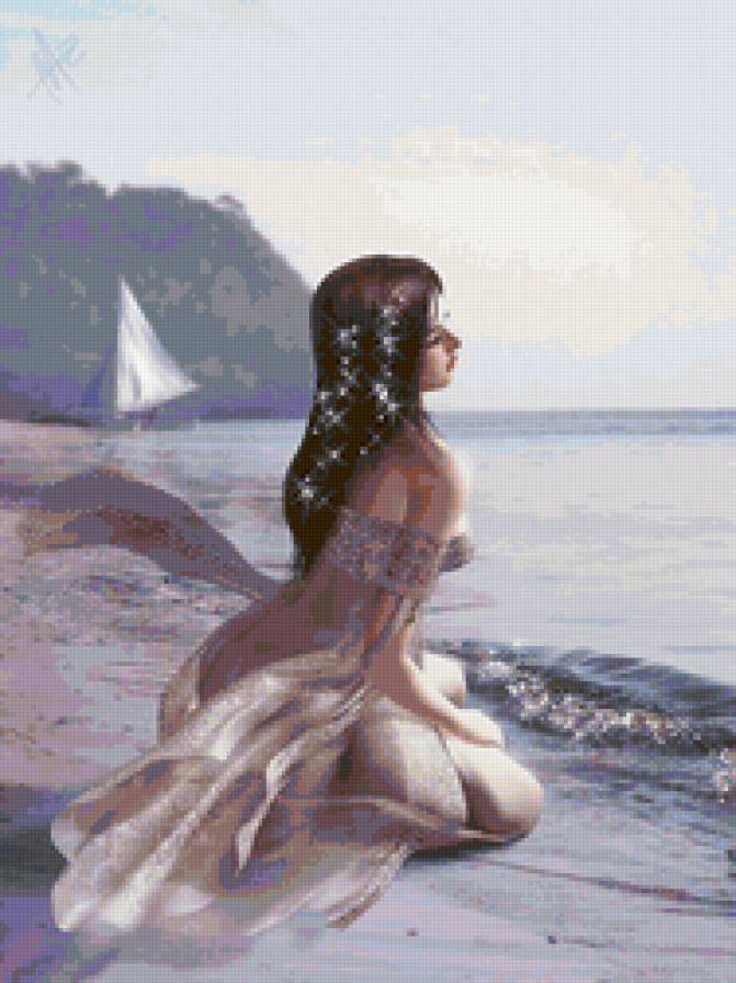 ожидание - вода, море, девушка - предпросмотр