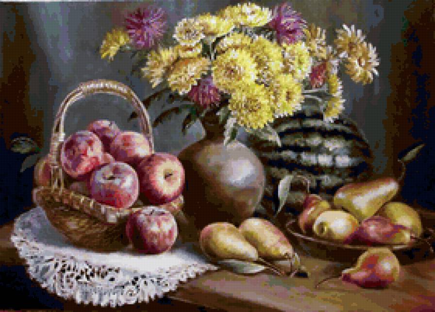 Фрукты - натюрморт, фрукты - предпросмотр