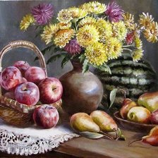 Схема вышивки «Фрукты»