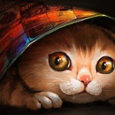 Схема вышивки «Кот»