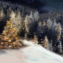 Схема вышивки «Новый год»