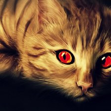 Схема вышивки «котик»