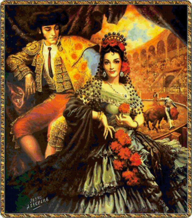 Художник Jesus Helguera 10 - картина, пара - предпросмотр