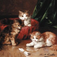 Схема вышивки «коты»