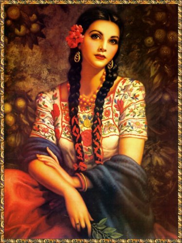 Художник Jesus Helguera 15 - картина, девушка - оригинал