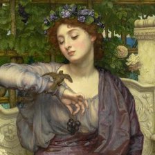 Схема вышивки «Девушка»