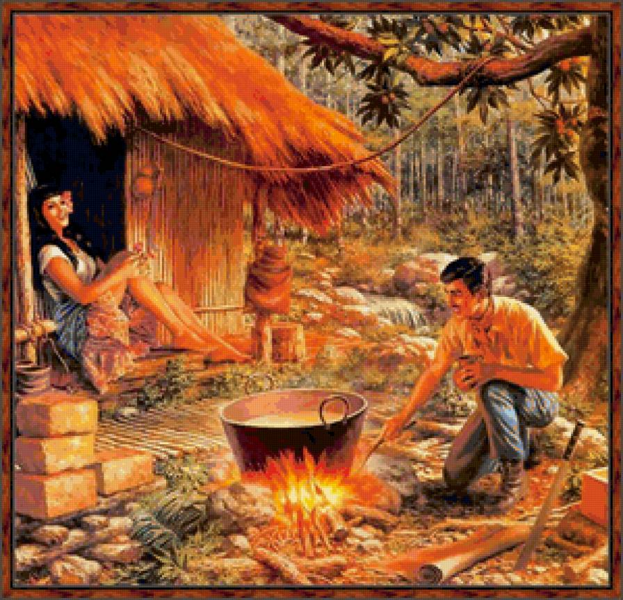 Художник Jesus Helguera 18 - картина, пара - предпросмотр