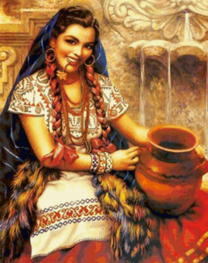 Художник Jesus Helguera 20 - картина, девушка - предпросмотр