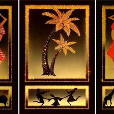 Схема вышивки «Триптих Африка»