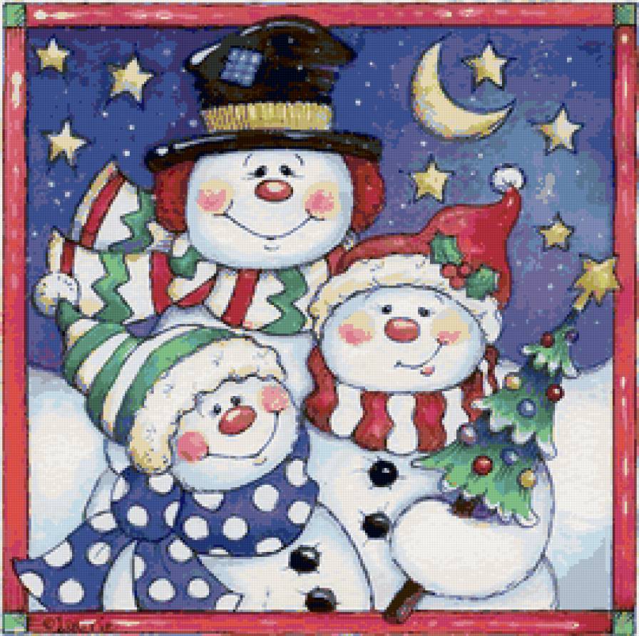 снеговики - предпросмотр