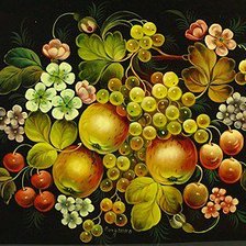 Схема вышивки «Жостовская роспись»