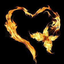 Схема вышивки «Огненная бабочка»