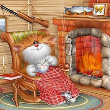 Схема вышивки «Долгие зимние вечера»