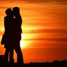 Схема вышивки «Поцелуй на закате»