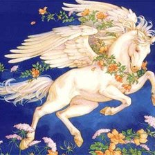 Схема вышивки «пегас»