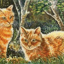 Схема вышивки «Очень милые коты)»