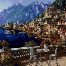 Схема вышивки «Очень красивый вид)»