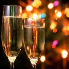 Схема вышивки «Романтическая новогодняя картина)»